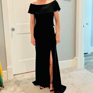 Off The Shoulder Ruched- back Long Dress by Xcape.